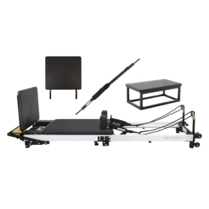 F3 Folding Pilates Reformer + Jump Board, Sitting Box Jamp & Foot Strap