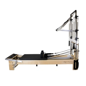 M8-Pro Reformer Pilates z drewna klonowego z pół-kadłubem