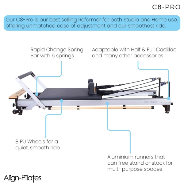 C8-Pro Pilates Reformer - Image 2